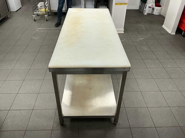 Ggmgastro inox werktafel + pvc snijblad rvs werktafel - afbeelding 2 van  5
