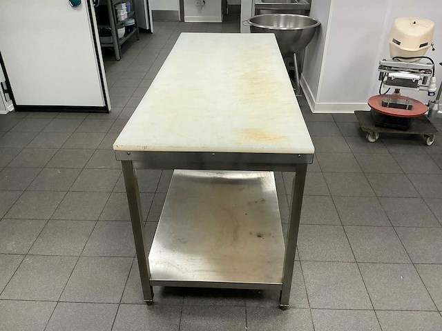 Ggmgastro inox werktafel + pvc snijblad rvs werktafel - afbeelding 4 van  5