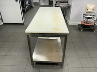 Ggmgastro inox werktafel + pvc snijblad rvs werktafel - afbeelding 4 van  5
