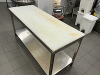 Ggmgastro inox werktafel + pvc snijblad rvs werktafel - afbeelding 5 van  5