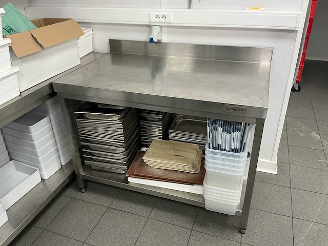 Ggmgastro inox werktagel rvs werktafel - afbeelding 1 van  3