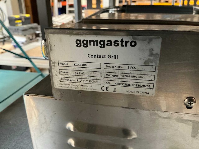 Ggmgastro kgkb100 contactgrill - afbeelding 5 van  5