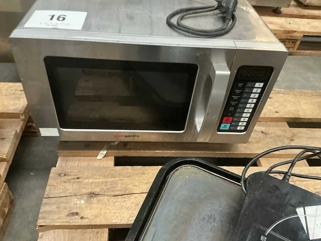 Ggmgastro mdm25-1000 rvs microgolfoven - afbeelding 1 van  4