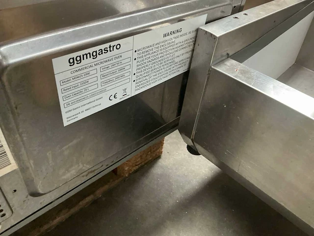 Ggmgastro mdm25-1000 rvs microgolfoven - afbeelding 4 van  4