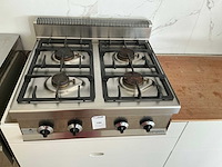 Ggmgastro rvs 4-pits gasfornuis