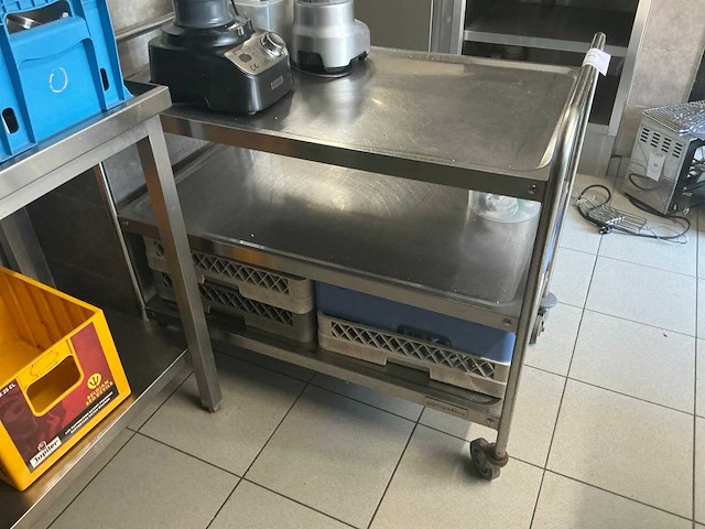 Ggmgastro rvs serveerwagen - afbeelding 1 van  1