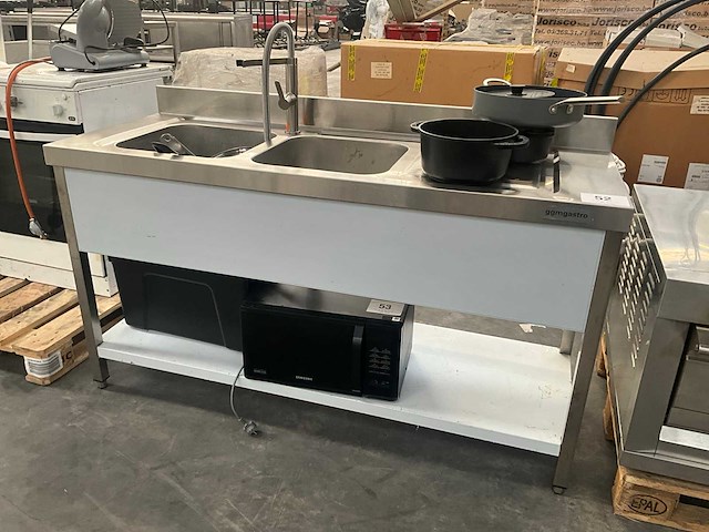 Ggmgastro rvs spoeltafel - afbeelding 1 van  9