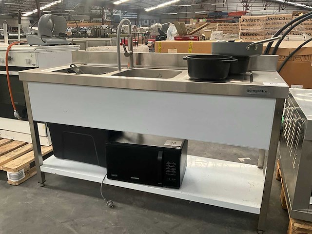 Ggmgastro rvs spoeltafel - afbeelding 2 van  9