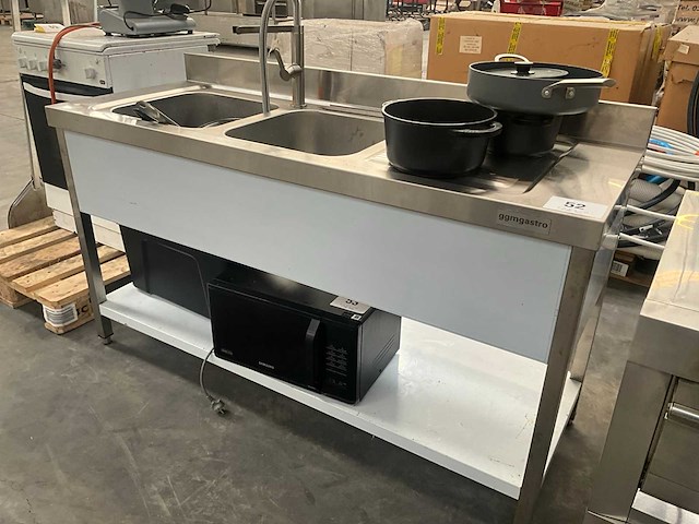 Ggmgastro rvs spoeltafel - afbeelding 3 van  9