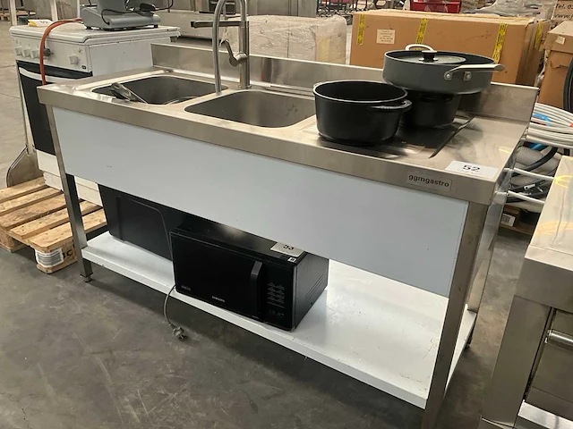 Ggmgastro rvs spoeltafel - afbeelding 3 van  9
