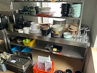 Ggmgastro rvs werktafel met opbouwrek - afbeelding 1 van  5