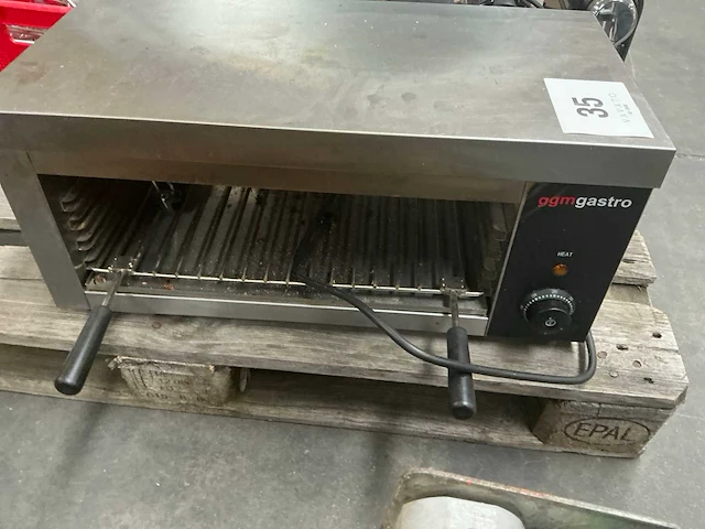 Ggmgastro smj64 rvs elektrische salamander - afbeelding 2 van  4