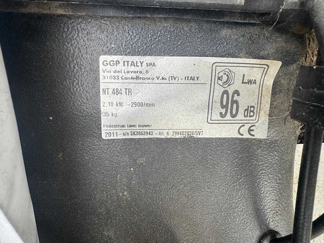 Ggp italy - nt 484 tr - lawnmower - afbeelding 7 van  7
