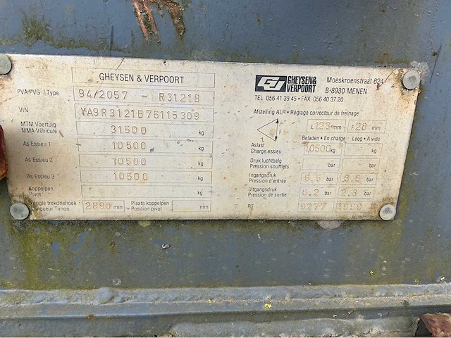 Gheysen & verpoort r3121b dieplader - afbeelding 12 van  16