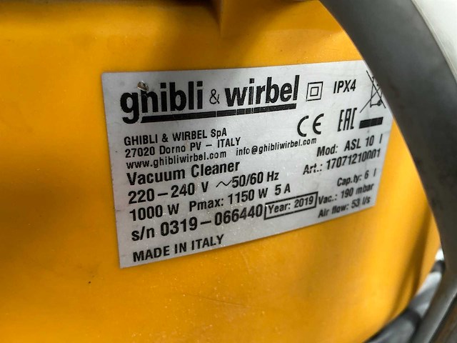 Ghibli & wirbel asl10 industriële stofzuiger - afbeelding 6 van  6