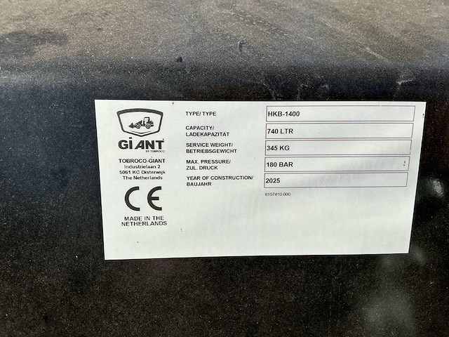 Giant hkb-1400 nieuwe graafbak / hoogkipbak - afbeelding 5 van  7