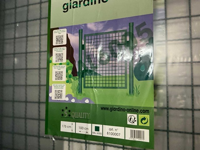 Giardino napoli enkele tuinpoort (2x) - afbeelding 3 van  3