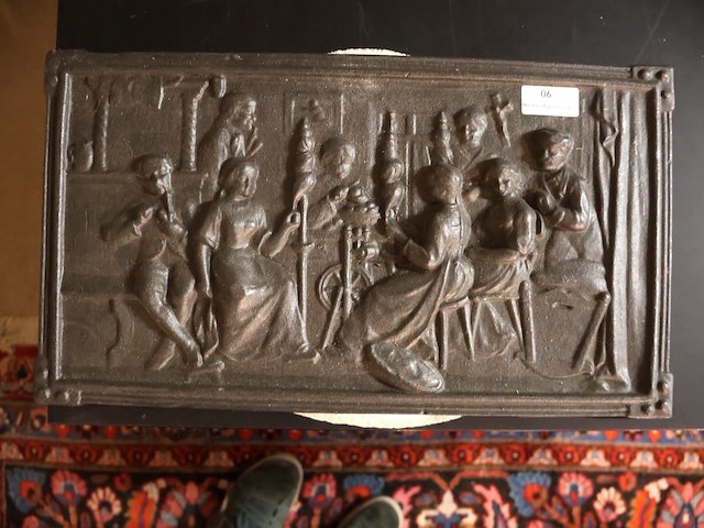 Gierijzeren wandplaat - afbeelding 1 van  3