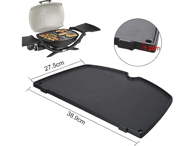 Gietijzeren grillplaat - afbeelding 2 van  4