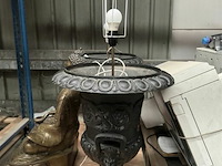 Gietijzeren lampedair - afbeelding 2 van  3