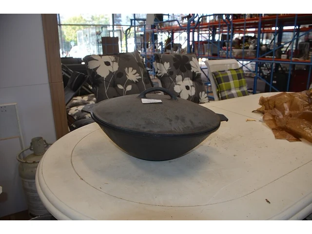 Gietijzeren pot met deksel diam. 47cm 12l - afbeelding 1 van  9