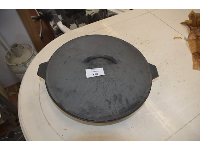 Gietijzeren pot met deksel diam. 47cm 12l - afbeelding 3 van  9