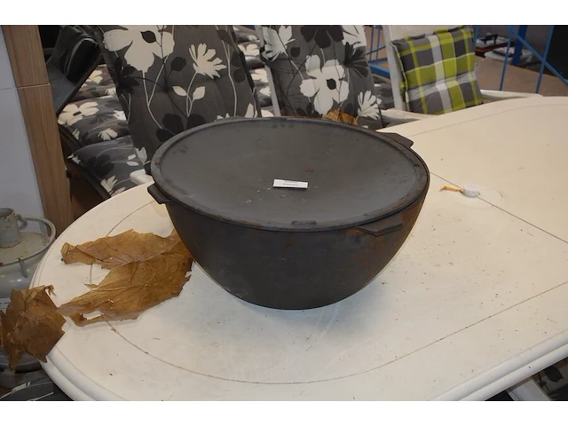 Gietijzeren pot met deksel diam. 55cm 40l - afbeelding 1 van  9