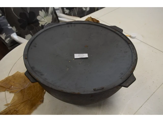 Gietijzeren pot met deksel diam. 55cm 40l - afbeelding 3 van  9