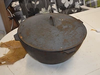 Gietijzeren pot met deksel diam. 55cm 40l - afbeelding 4 van  9