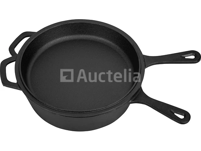 Gietijzeren steelpan met geïntegreerde 3-in-1 pan 26 cm - afbeelding 1 van  1