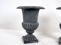 Gietijzeren tuinvaas (x2) - afbeelding 4 van  5