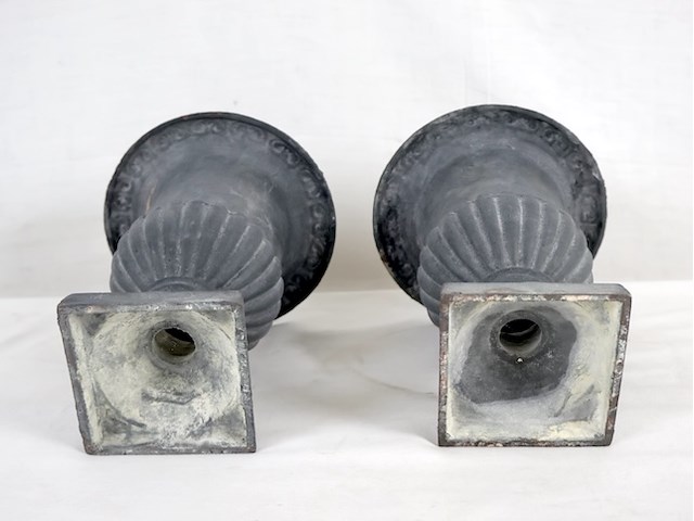 Gietijzeren tuinvaas (x2) - afbeelding 5 van  5