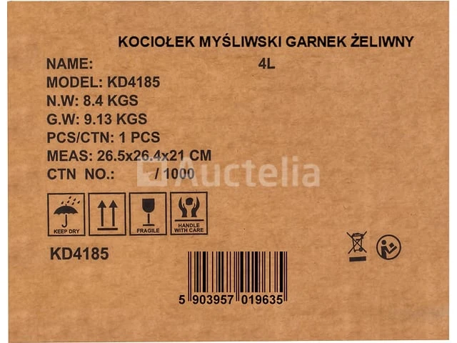 Gietijzeren zoekketel / kookpot 4l - afbeelding 3 van  3