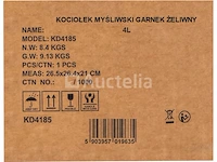 Gietijzeren zoekketel / kookpot 4l - afbeelding 3 van  3