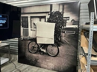 Gigantisch fotokader (238 × 238 cm) – zwart-witfoto van brigitte grignet