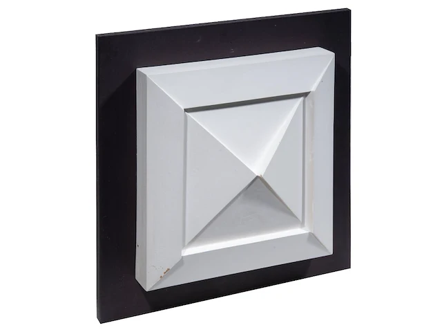 Gilbert swimberghe (1927-2015), untitled composition, 1979, white painted wooden relief work 41 x 41 cm. (16.14 x 16.14 in.), frame: 55 x 55 cm. (21.64 x 21.64 in.) - afbeelding 5 van  5