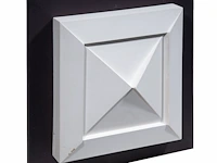 Gilbert swimberghe (1927-2015), untitled composition, 1979, white painted wooden relief work 41 x 41 cm. (16.14 x 16.14 in.), frame: 55 x 55 cm. (21.64 x 21.64 in.) - afbeelding 5 van  5