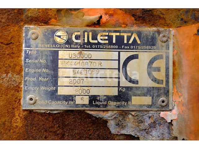 Giletta u3000d container chassis gemonteerde zoutverspreider - afbeelding 5 van  19