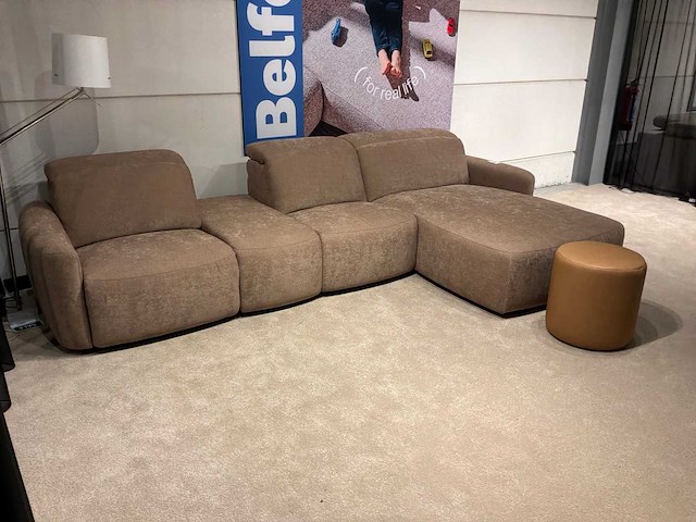 Gina collin camel 4 zit zetel elektrisch - afbeelding 2 van  4