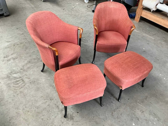 Giorgetti progetti club fauteuil (2x) - afbeelding 1 van  8