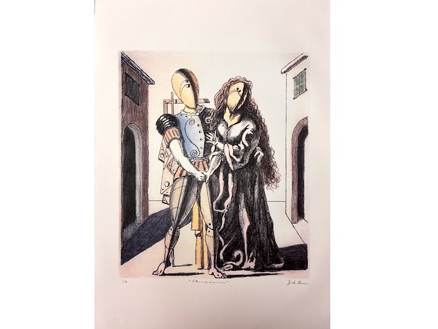Giorgio de chirico - ettore ed andromaca - afbeelding 1 van  4