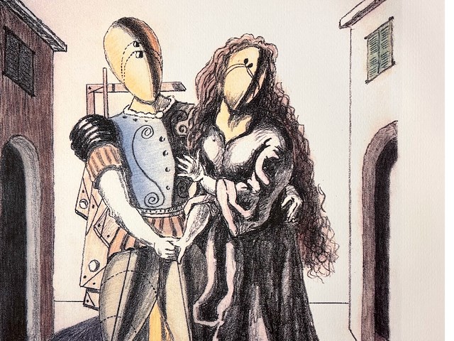 Giorgio de chirico - ettore ed andromaca - afbeelding 2 van  4