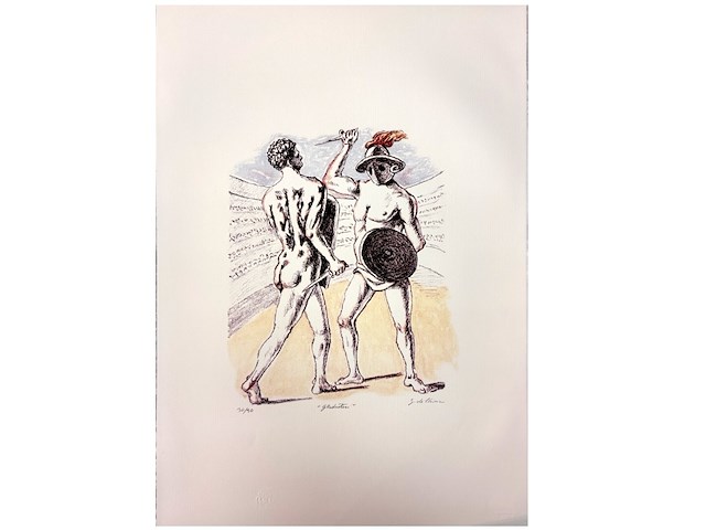 Giorgio de chirico - gladiatori - afbeelding 1 van  3