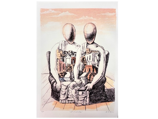 Giorgio de chirico - gli archeologi - afbeelding 1 van  4