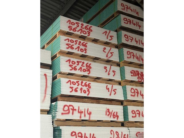 Gipsplaat groen wr 2ak 3.00x1.20m 13mm lotkeuze 20 platen - afbeelding 3 van  3