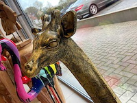 Giraffe staand h120cm gold - afbeelding 3 van  4