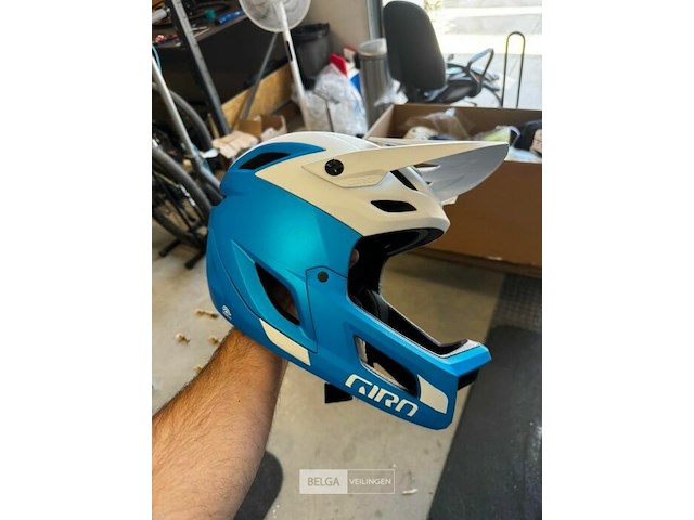 Giro coalition spherical full face helm wit/blauw m - afbeelding 1 van  1