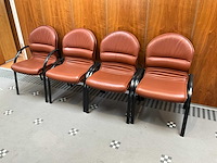 Giroflex lederen design vergaderstoel (4x) - afbeelding 16 van  17