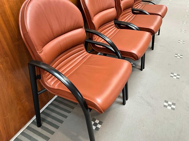 Giroflex lederen design vergaderstoel (4x) - afbeelding 17 van  17