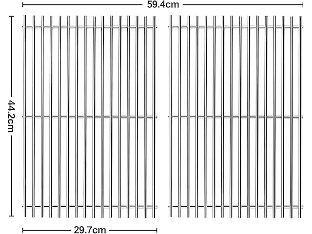 Girxzybx grillroosters (44,5 cm) - afbeelding 2 van  3